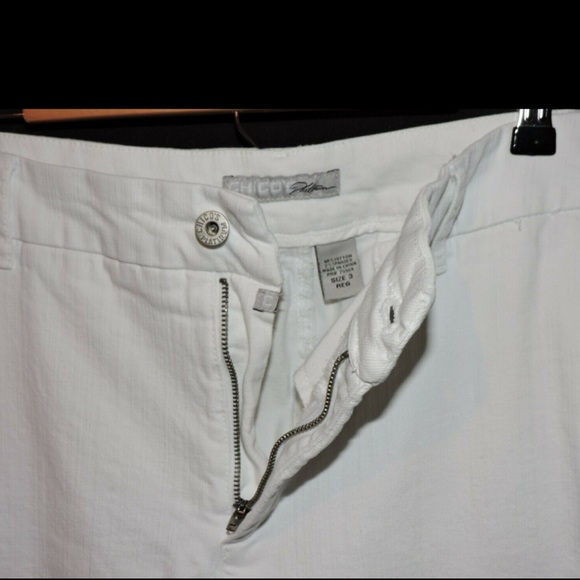 Chicos Platinum size 3 White Denim, Women’s XL - Picture 10 of 12